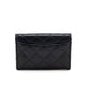 Chanel Black Caviar Quilted Classic Flap Card Holder Wallet - Love that Bag etc - Preowned Authentic Designer Handbags & Preloved Fashions