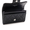 Chanel Black Caviar Quilted Classic Flap Card Holder Wallet - Love that Bag etc - Preowned Authentic Designer Handbags & Preloved Fashions