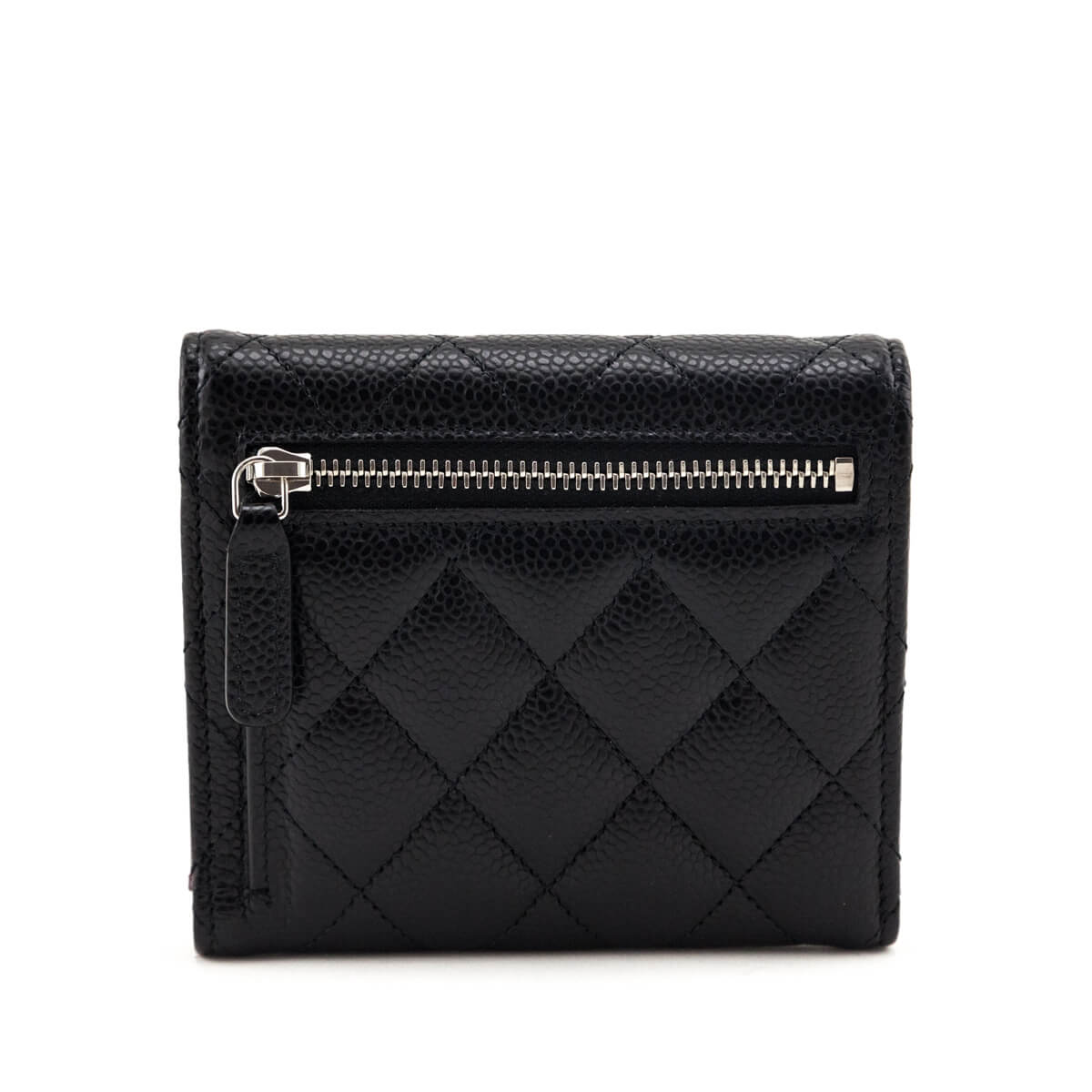 Chanel Black Caviar Quilted Classic Flap Wallet - Love that Bag etc - Preowned Authentic Designer Handbags & Preloved Fashions