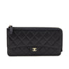 Chanel Black Caviar Quilted Flap Zip Long Wallet - Love that Bag etc - Preowned Authentic Designer Handbags & Preloved Fashions