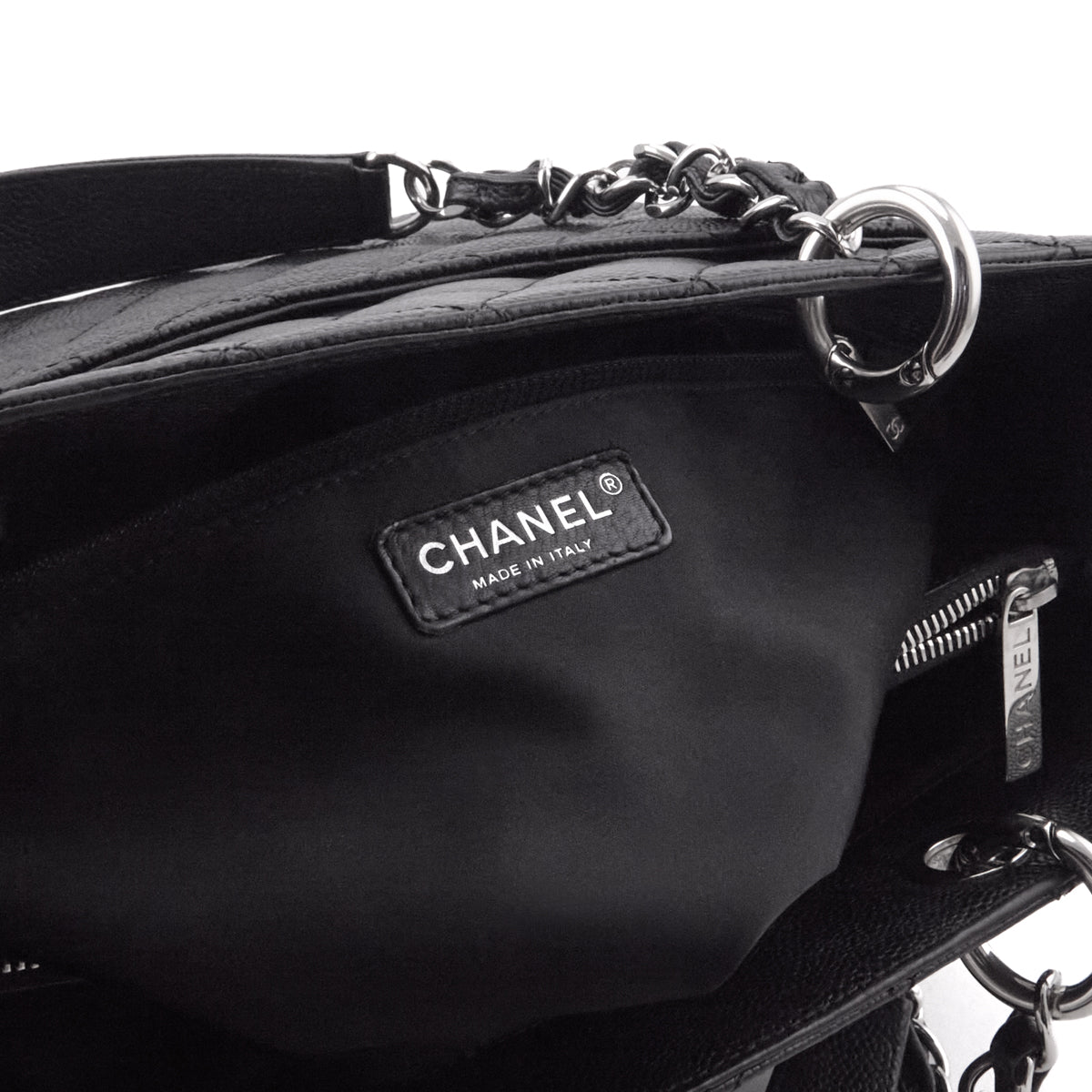 Chanel Black Caviar Quilted Grand Shopping Tote GST - Love that Bag etc - Preowned Authentic Designer Handbags & Preloved Fashions