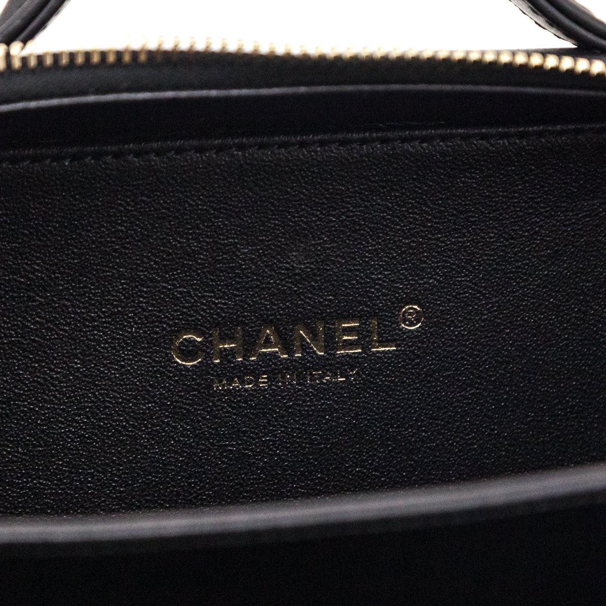 Chanel Black Caviar Quilted Medium CC Filigree Vanity Case - Love that Bag etc - Preowned Authentic Designer Handbags & Preloved Fashions