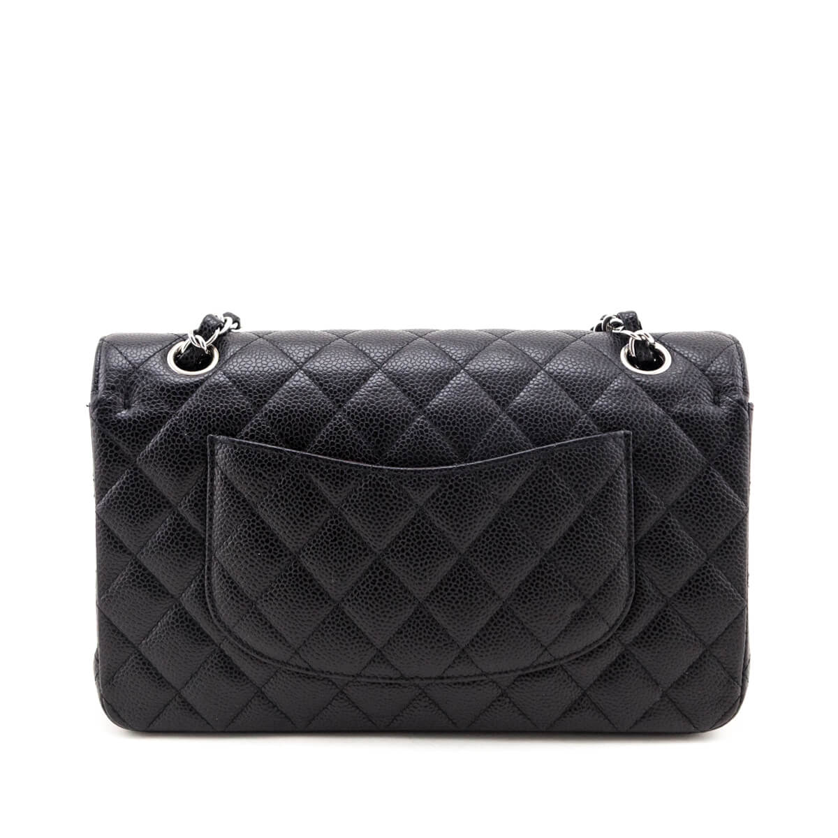 Chanel Black Caviar Quilted Medium Double Flap 2022
