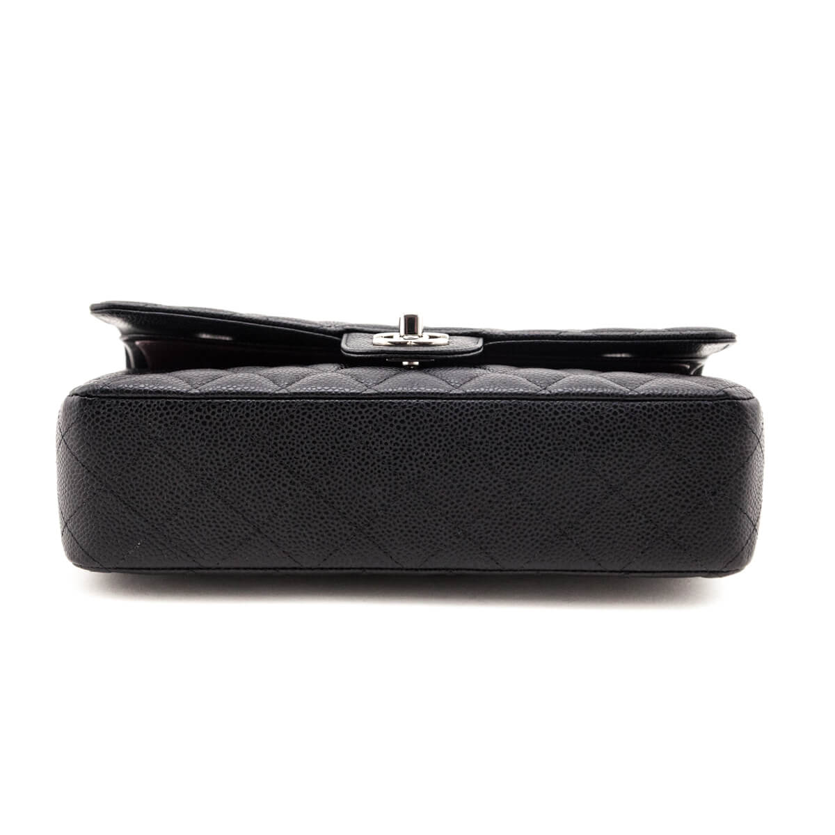 Chanel Black Caviar Quilted Medium Double Flap 2022