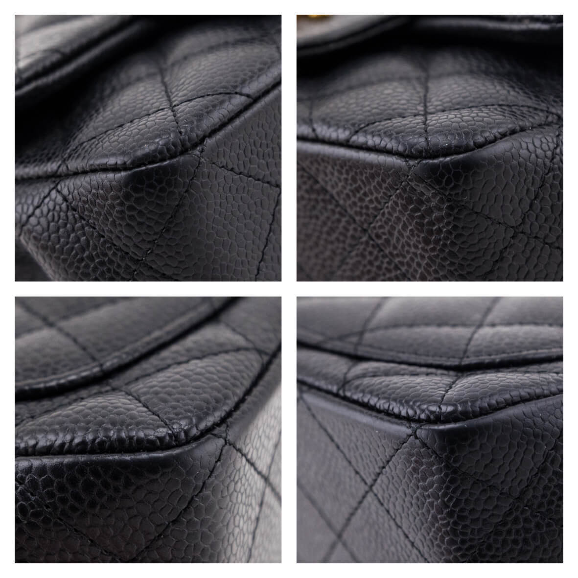 Chanel Black Caviar Quilted Mini Square Flap Bag