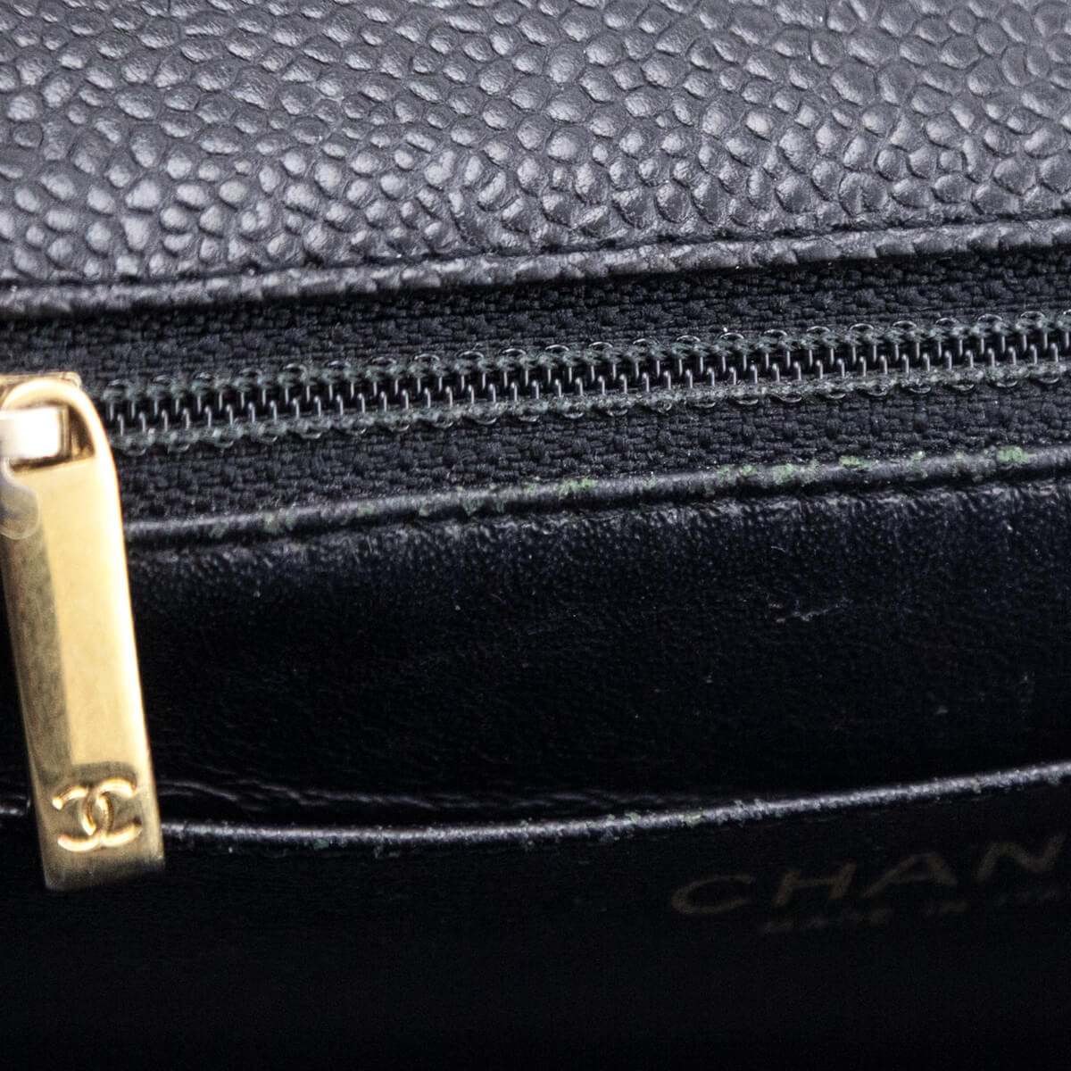 Chanel Black Caviar Quilted Mini Square Flap Bag