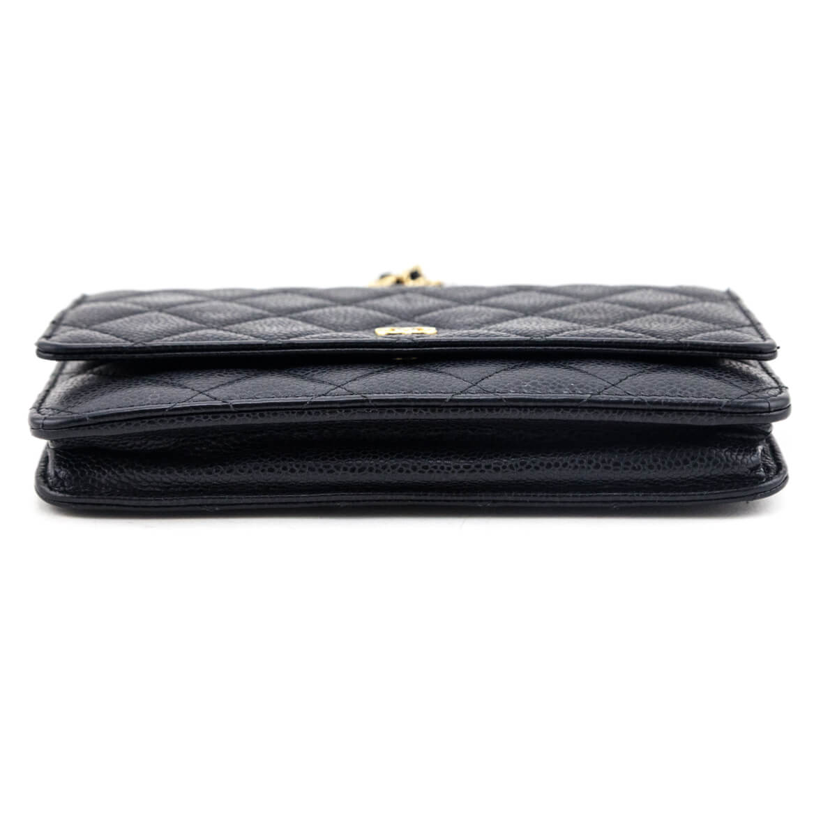 Chanel Black Caviar Quilted Wallet on Chain WOC