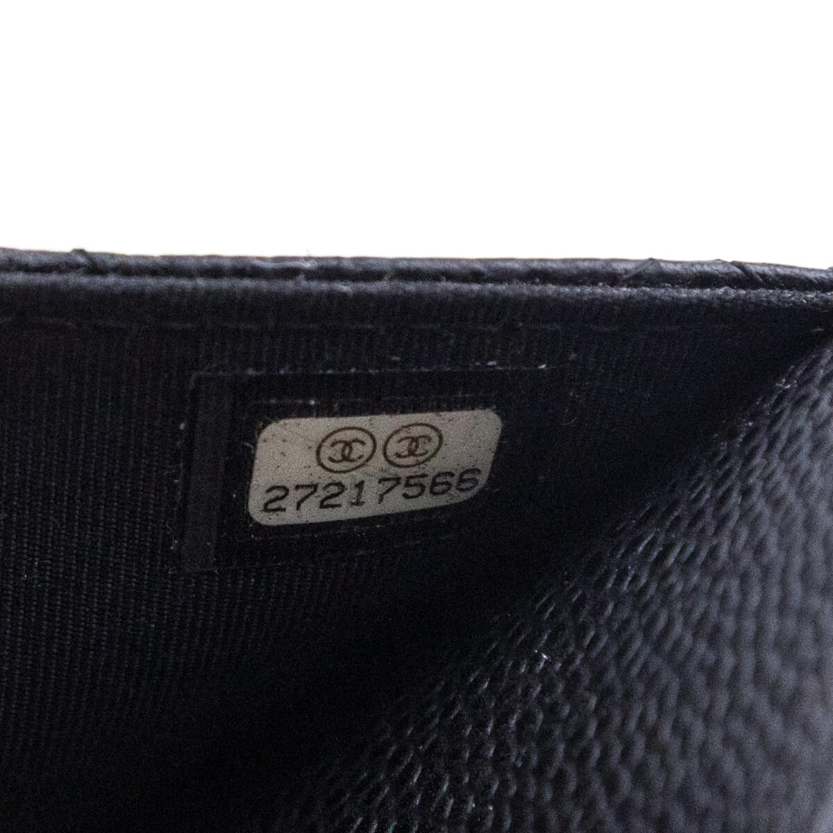 Chanel Black Caviar Quilted Wallet on Chain WOC