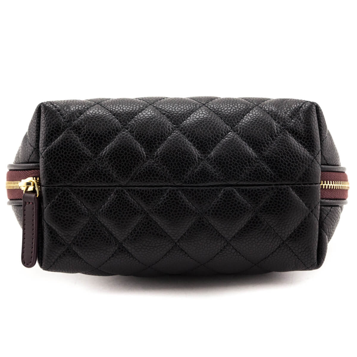 Chanel Black Caviar Small Curvy Cosmetic Case - Love that Bag etc - Preowned Authentic Designer Handbags & Preloved Fashions