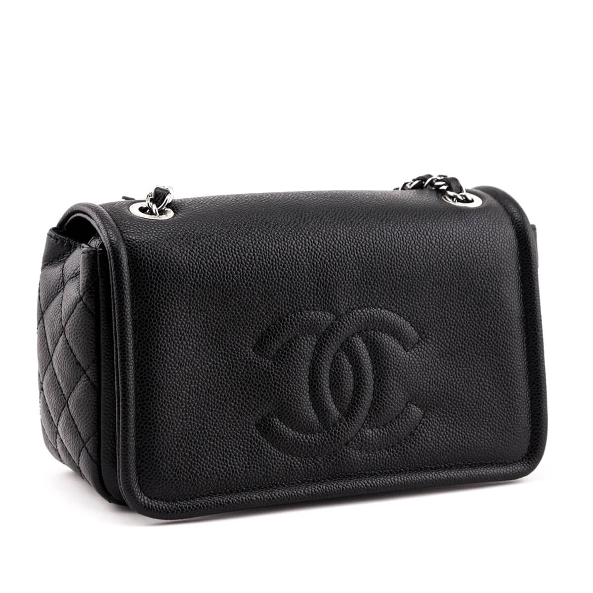 Chanel Black Caviar Timeless CC Flap Bag - Love that Bag etc - Preowned Authentic Designer Handbags & Preloved Fashions