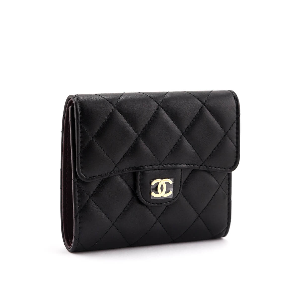 Chanel Black Lambskin Classic Small Flap Wallet - Love that Bag etc - Preowned Authentic Designer Handbags & Preloved Fashions