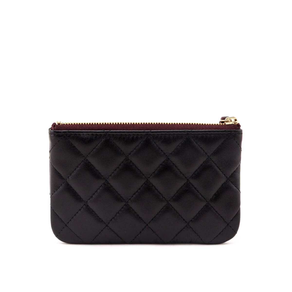 Chanel Black Lambskin Mini O-Case Pouch - Love that Bag etc - Preowned Authentic Designer Handbags & Preloved Fashions