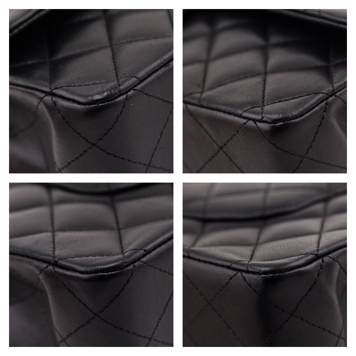 Chanel Black Lambskin Quilted Classic Medium Double Flap