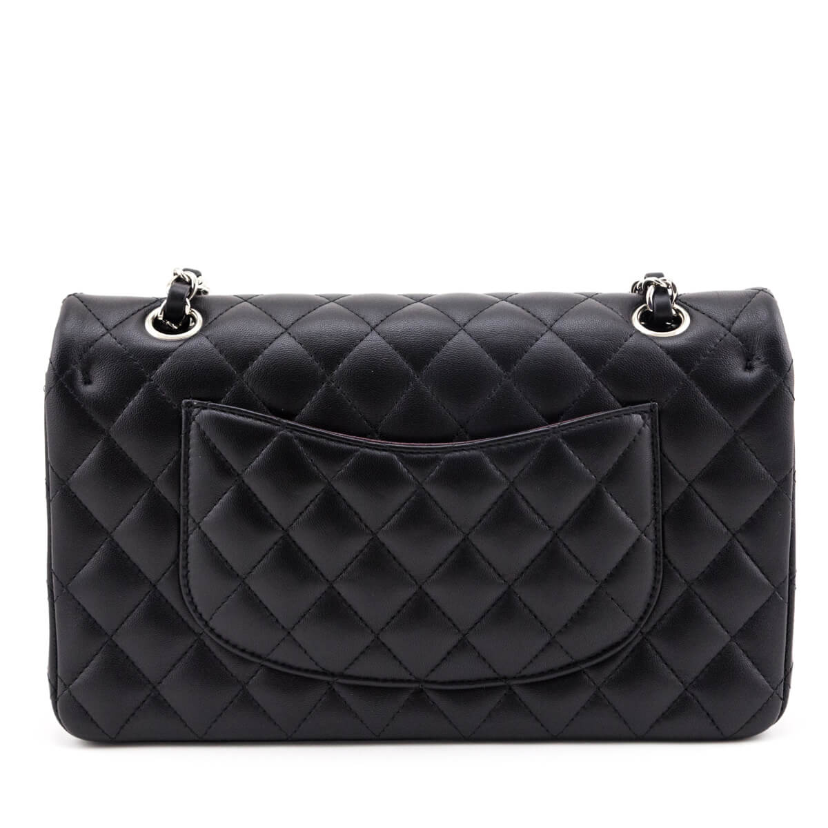 Chanel Black Lambskin Quilted Medium Double Flap - Love that Bag etc - Preowned Authentic Designer Handbags & Preloved Fashions