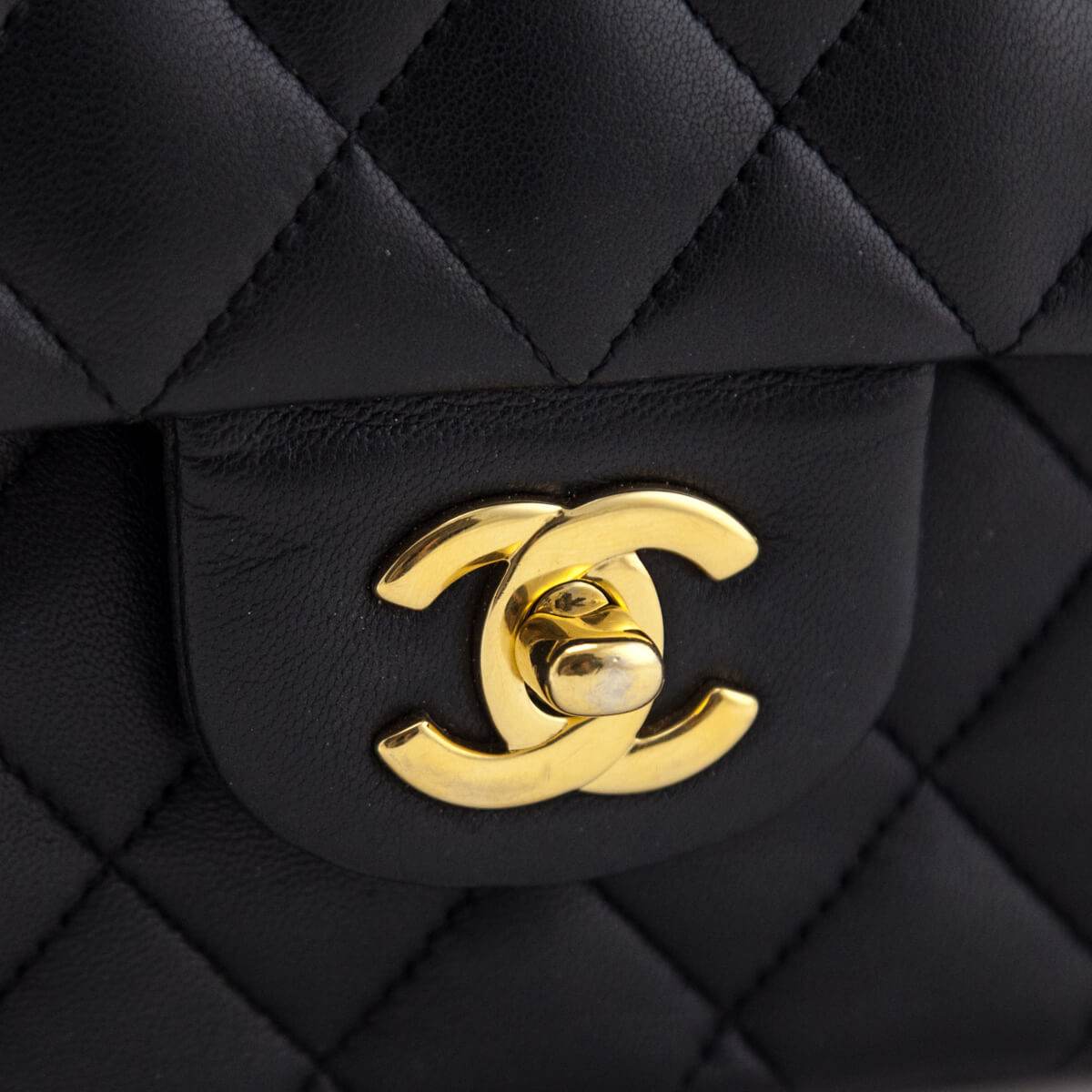 Chanel Black Lambskin Quilted Medium Double Flap Bag - Love that Bag etc - Preowned Authentic Designer Handbags & Preloved Fashions