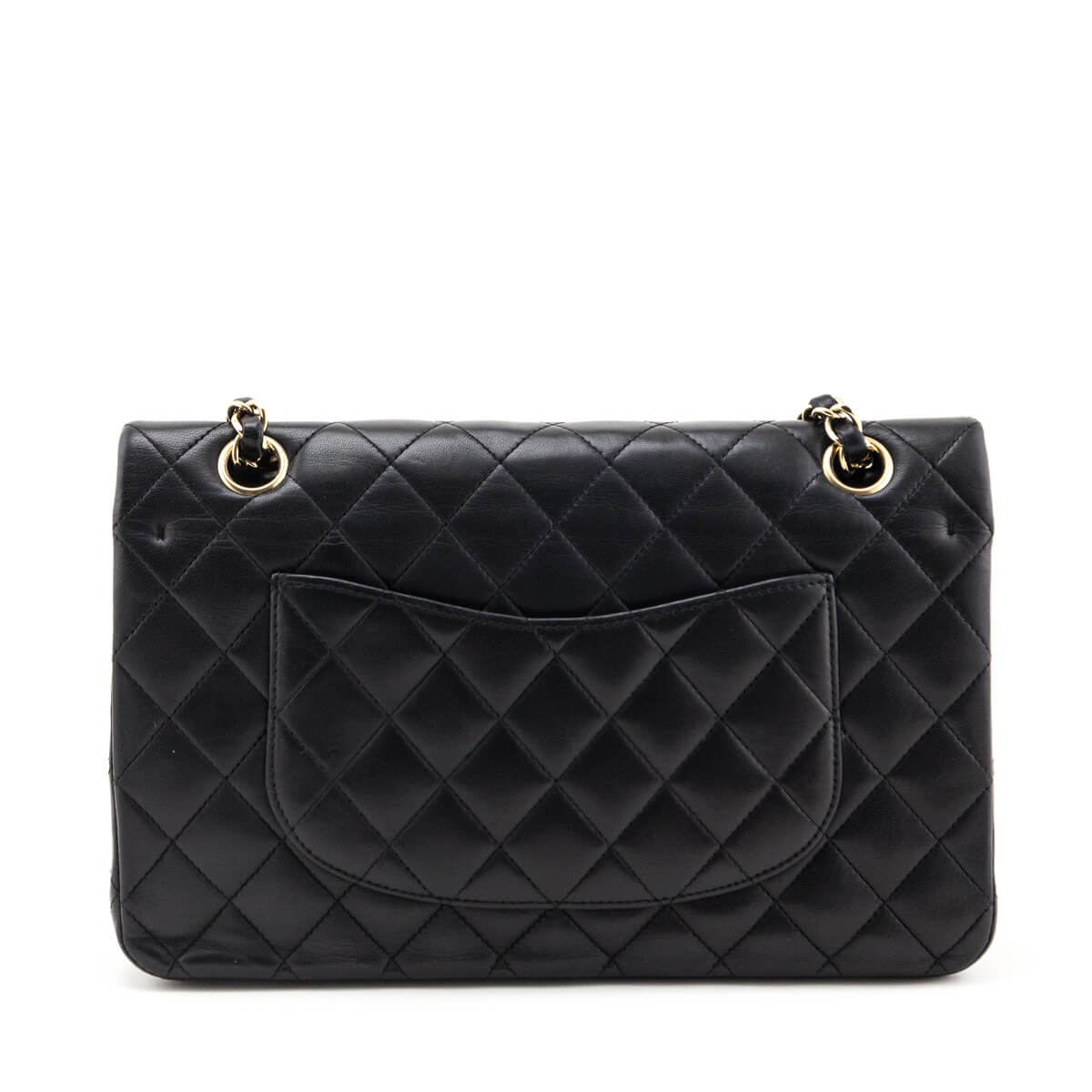 Chanel Black Lambskin Quilted Medium Double Flap Bag - Love that Bag etc - Preowned Authentic Designer Handbags & Preloved Fashions