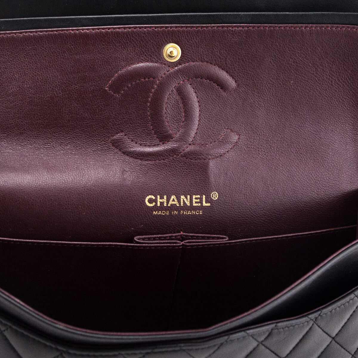 Chanel Black Lambskin Quilted Medium Double Flap Bag - Love that Bag etc - Preowned Authentic Designer Handbags & Preloved Fashions