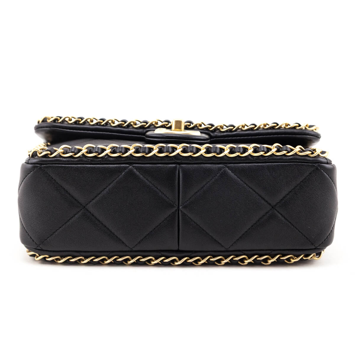 Chanel Black Lambskin Quilted Small Chain Around Flap Bag - Love that Bag etc - Preowned Authentic Designer Handbags & Preloved Fashions
