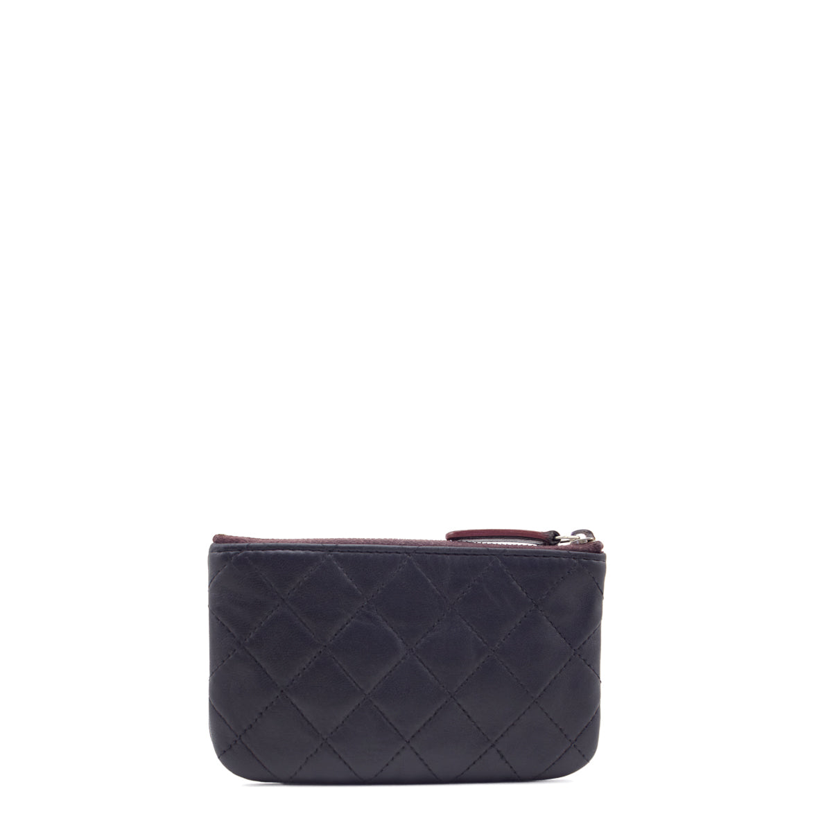 Chanel Black Lambskin Quilted Small Cosmetic Case