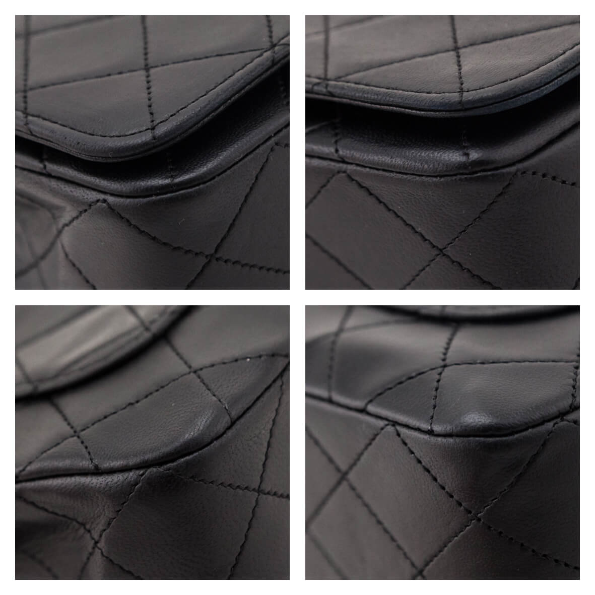 Chanel Black Lambskin Quilted Vintage Full Flap Bag - Love that Bag etc - Preowned Authentic Designer Handbags & Preloved Fashions