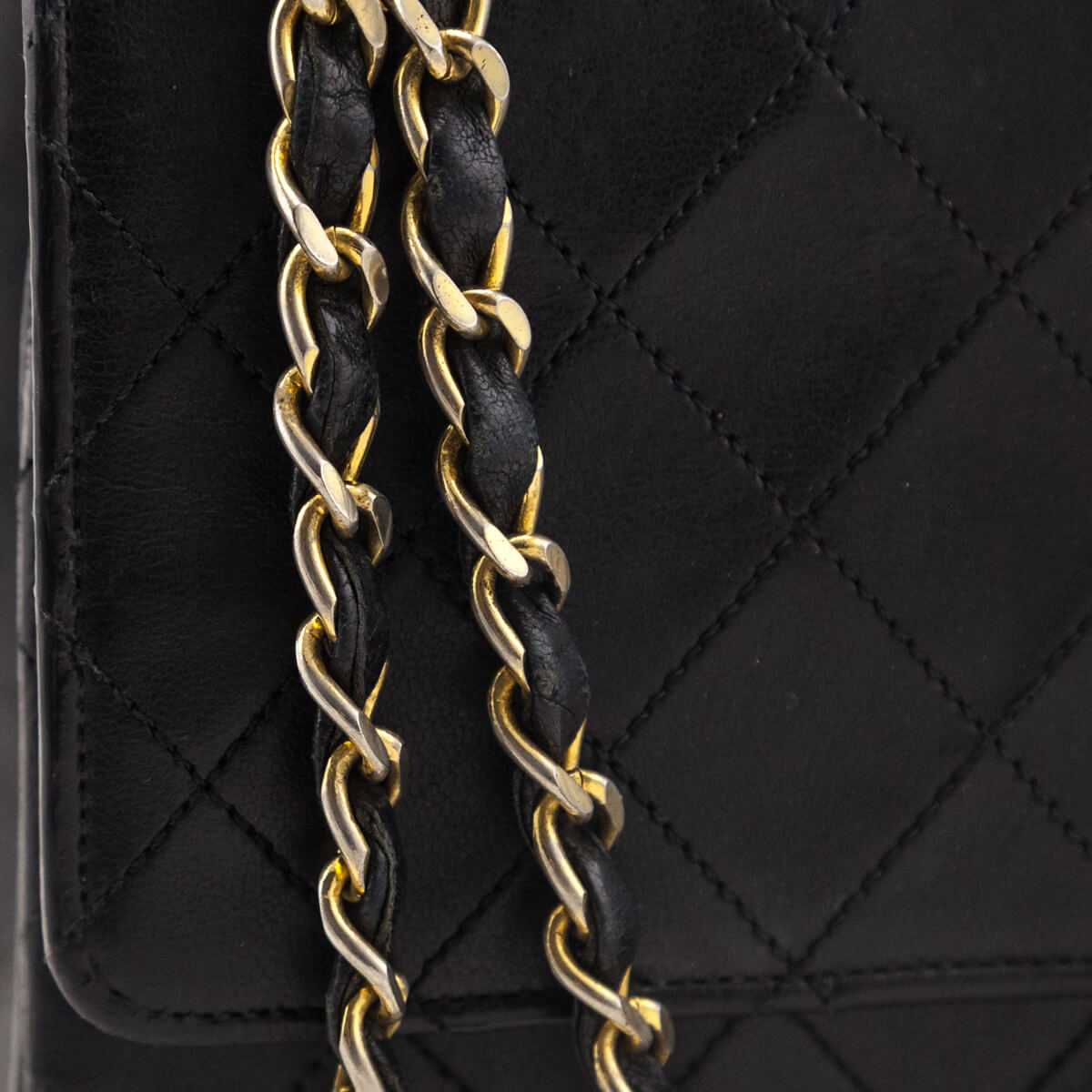 Chanel Black Lambskin Quilted Vintage Small Double Flap Bag - Love that Bag etc - Preowned Authentic Designer Handbags & Preloved Fashions