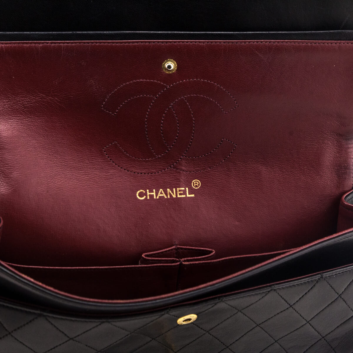 Chanel Black Lambskin Quilted Vintage Small Double Flap Bag - Love that Bag etc - Preowned Authentic Designer Handbags & Preloved Fashions