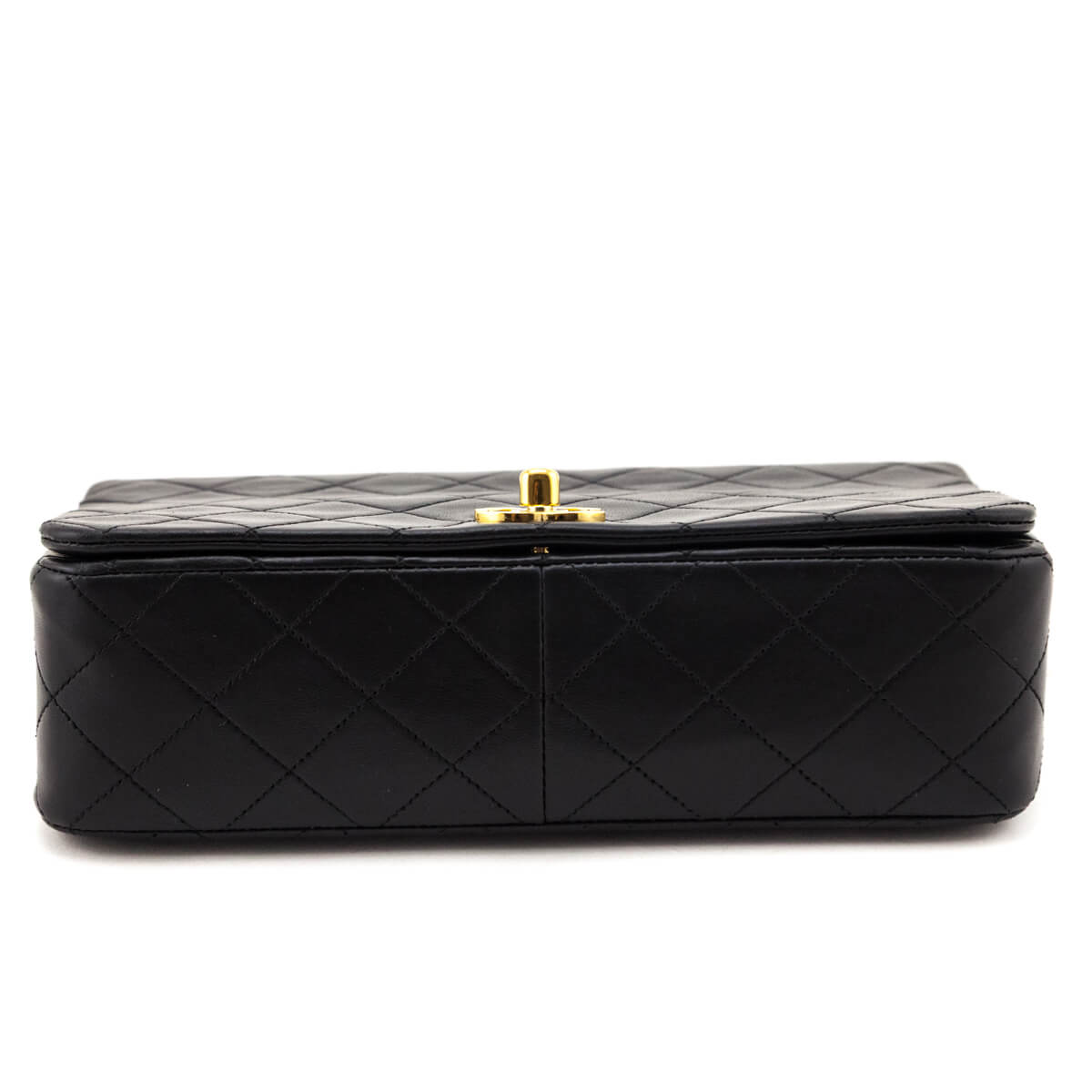 Chanel Black Lambskin Quilted Vintage Small Full Flap Crossbody Bag - Love that Bag etc - Preowned Authentic Designer Handbags & Preloved Fashions