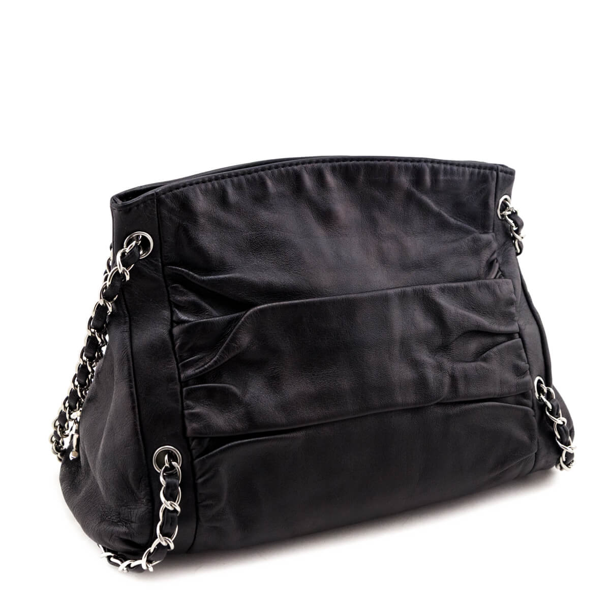 Chanel Black Lambskin Small Sharpei Shoulder Bag - Love that Bag etc - Preowned Authentic Designer Handbags & Preloved Fashions