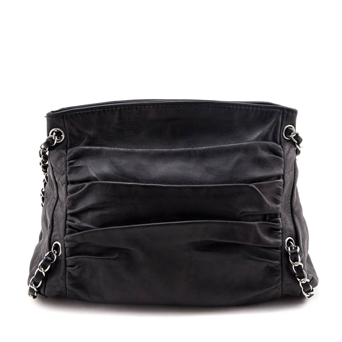 Chanel Black Lambskin Small Sharpei Shoulder Bag - Love that Bag etc - Preowned Authentic Designer Handbags & Preloved Fashions