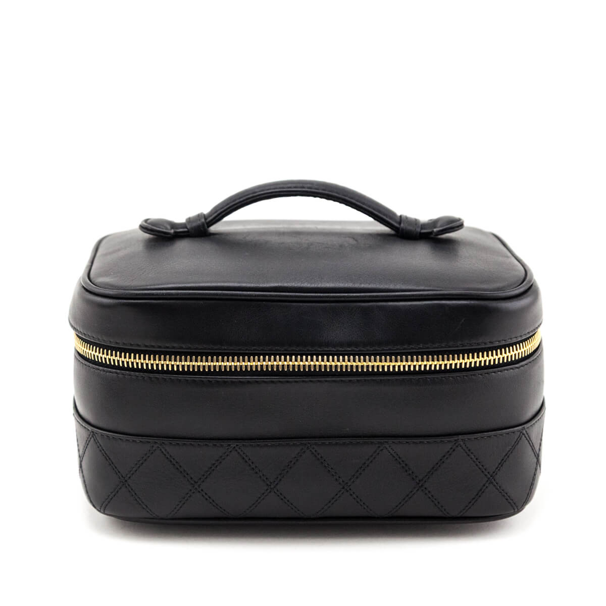 Chanel Black Lambskin Vanity Cosmetic Case
