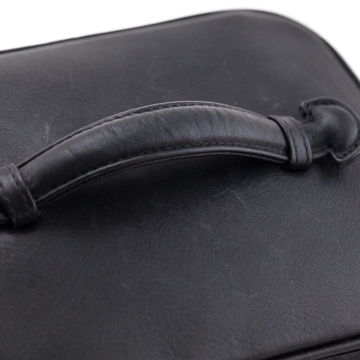 Chanel Black Lambskin Vanity Cosmetic Case