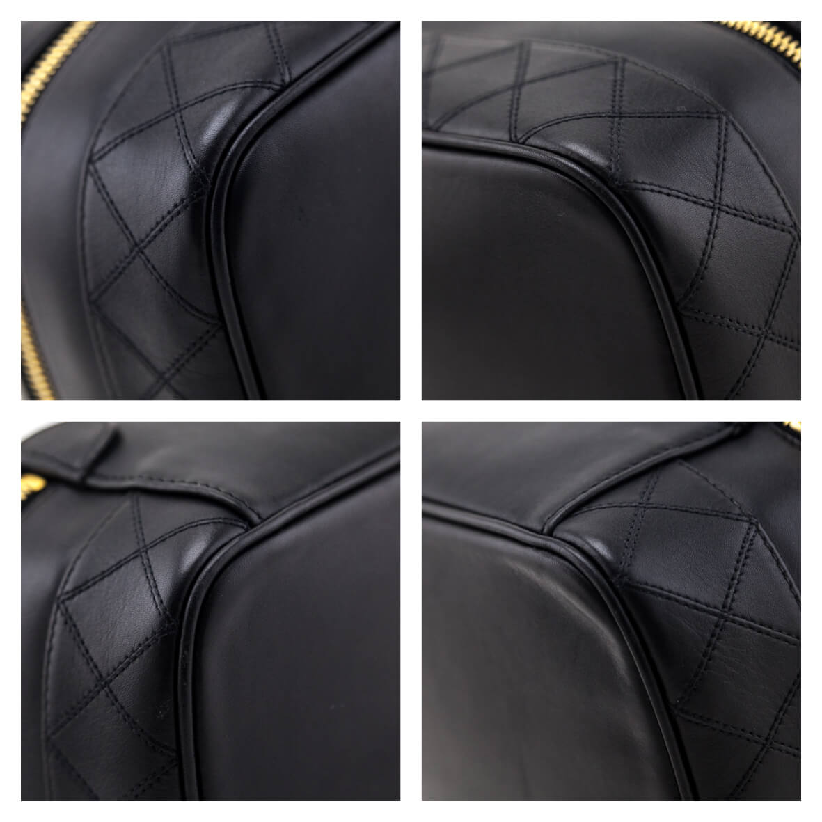 Chanel Black Lambskin Vanity Cosmetic Case