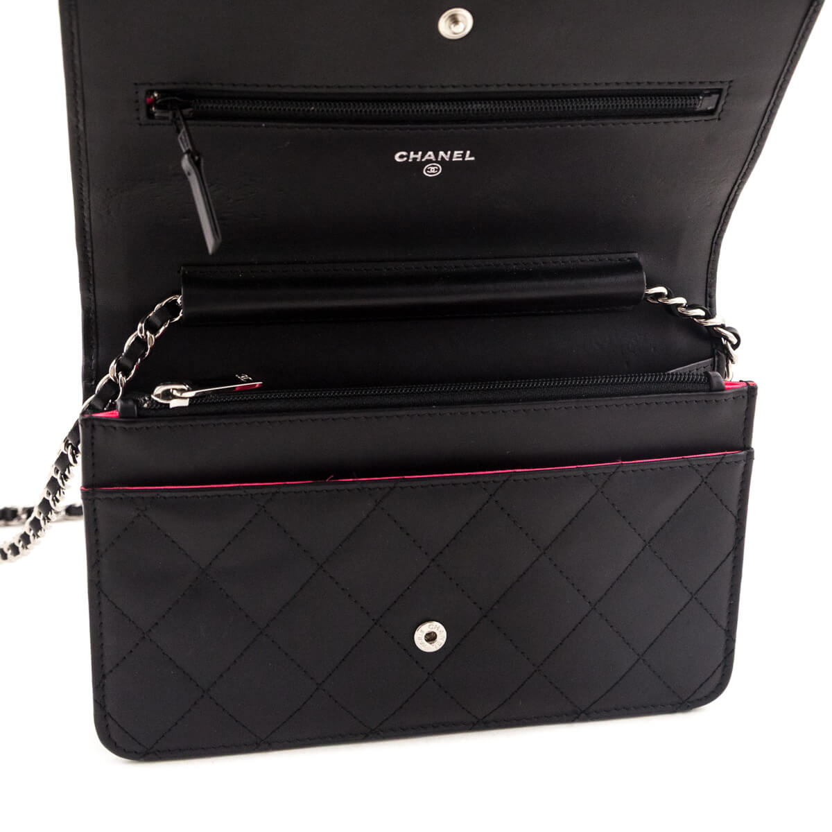 Chanel Black Ligne Cambon Wallet On Chain