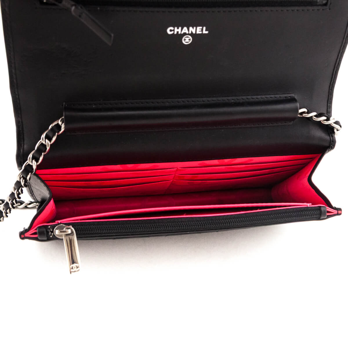 Chanel Black Ligne Cambon Wallet On Chain