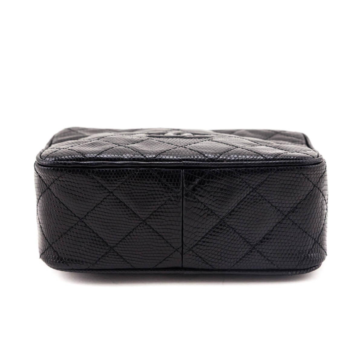 Chanel Black Lizard CC Camera Bag