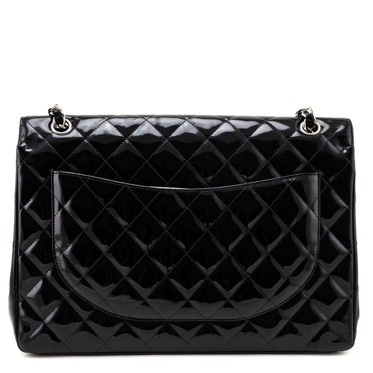 Chanel Black Patent Quilted Jumbo Single Flap - Love that Bag etc - Preowned Authentic Designer Handbags & Preloved Fashions