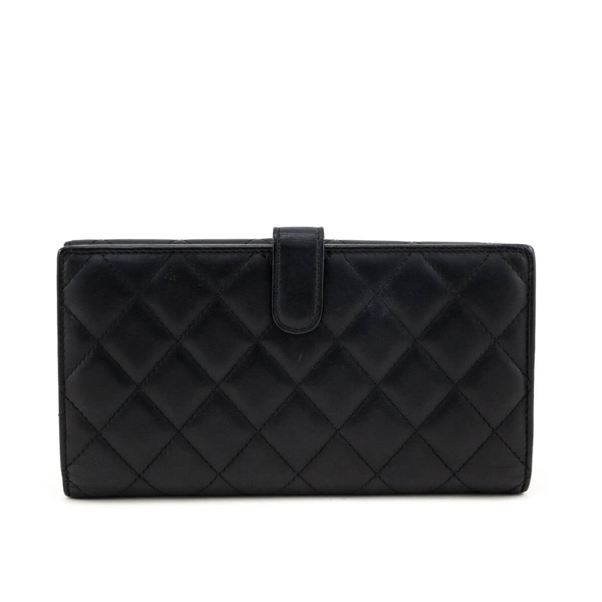 Chanel Black Quilted Calfskin Ligne Cambon Continental Wallet - Love that Bag etc - Preowned Authentic Designer Handbags & Preloved Fashions