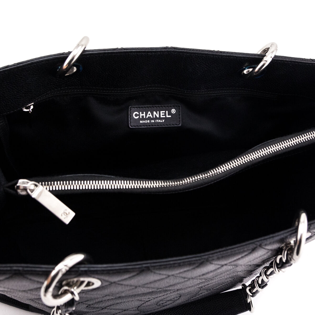 Chanel Black Quilted Caviar Grand Shopping Tote - Love that Bag etc - Preowned Authentic Designer Handbags & Preloved Fashions