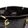 Chanel Black Quilted Caviar Grand Shopping Tote - Love that Bag etc - Preowned Authentic Designer Handbags & Preloved Fashions