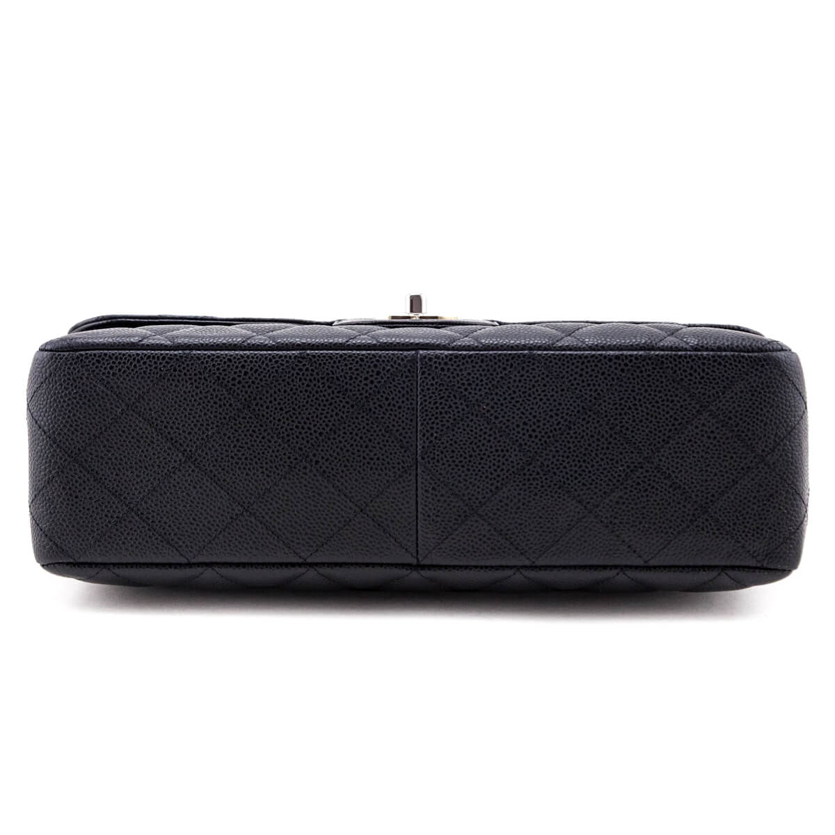 Chanel Black Quilted Caviar Jumbo Classic Single Flap Bag