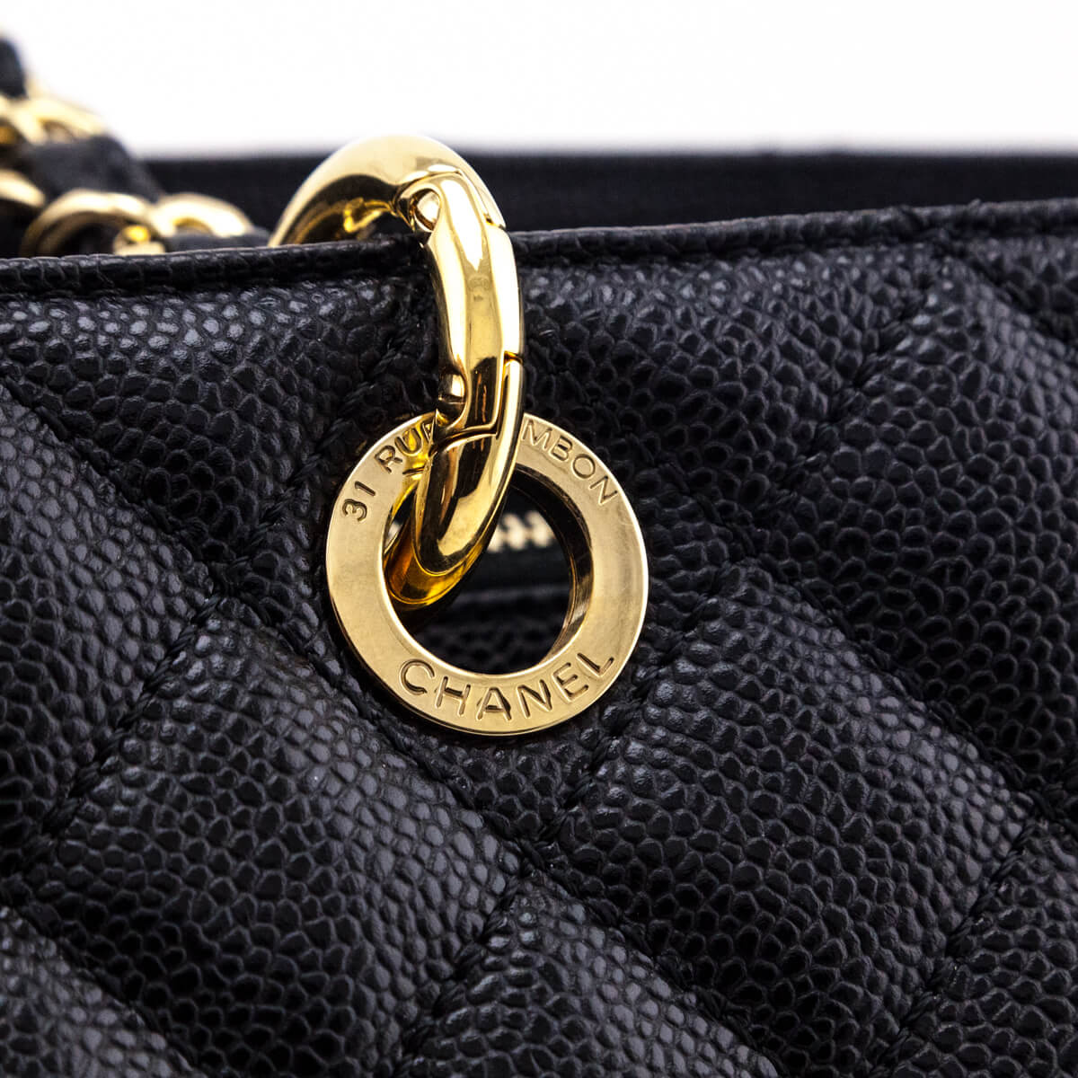 Chanel Black Quilted Caviar XL Grand Shopping Tote - Love that Bag etc - Preowned Authentic Designer Handbags & Preloved Fashions