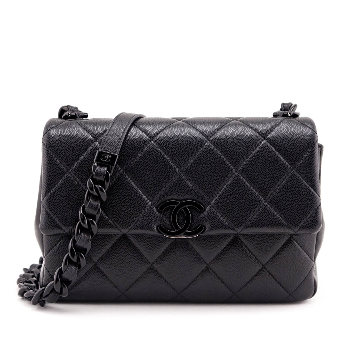 Chanel Black Quilted Grained Calfskin My Everything Flap Bag