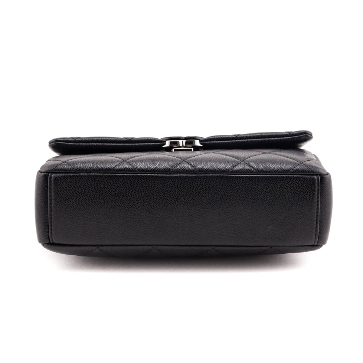 Buy Pre-Owned CHANEL Classic Zipped Coin Wallet Grained Black Calfskin