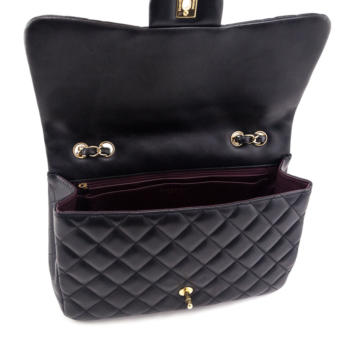 Chanel Black Quilted Lambskin Jumbo Single Flap Bag - Love that Bag etc - Preowned Authentic Designer Handbags & Preloved Fashions