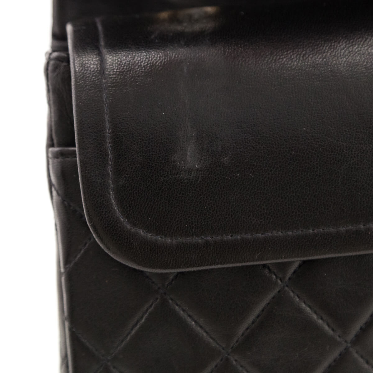Chanel Black Quilted Lambskin Vintage Medium Classic Double Flap Bag - Love that Bag etc - Preowned Authentic Designer Handbags & Preloved Fashions