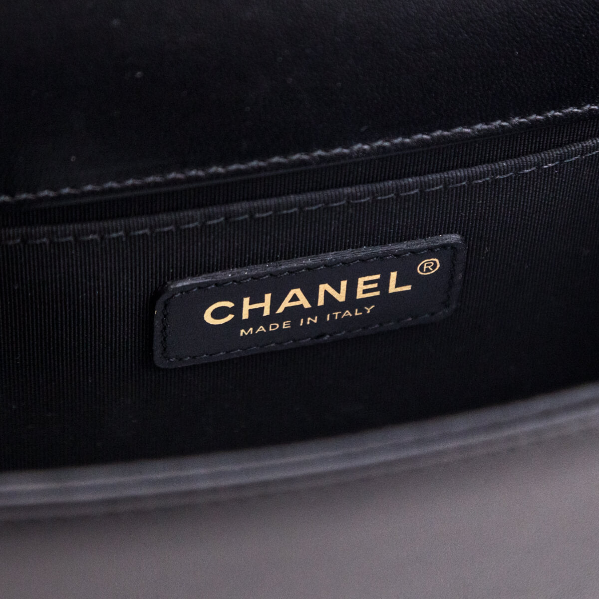 Chanel Black Quilted Lambskin Medium Boy Flap Bag