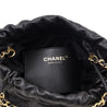 Chanel Black Shiny Caviar Quilted Monochrome Mini Chanel 22 - Love that Bag etc - Preowned Authentic Designer Handbags & Preloved Fashions