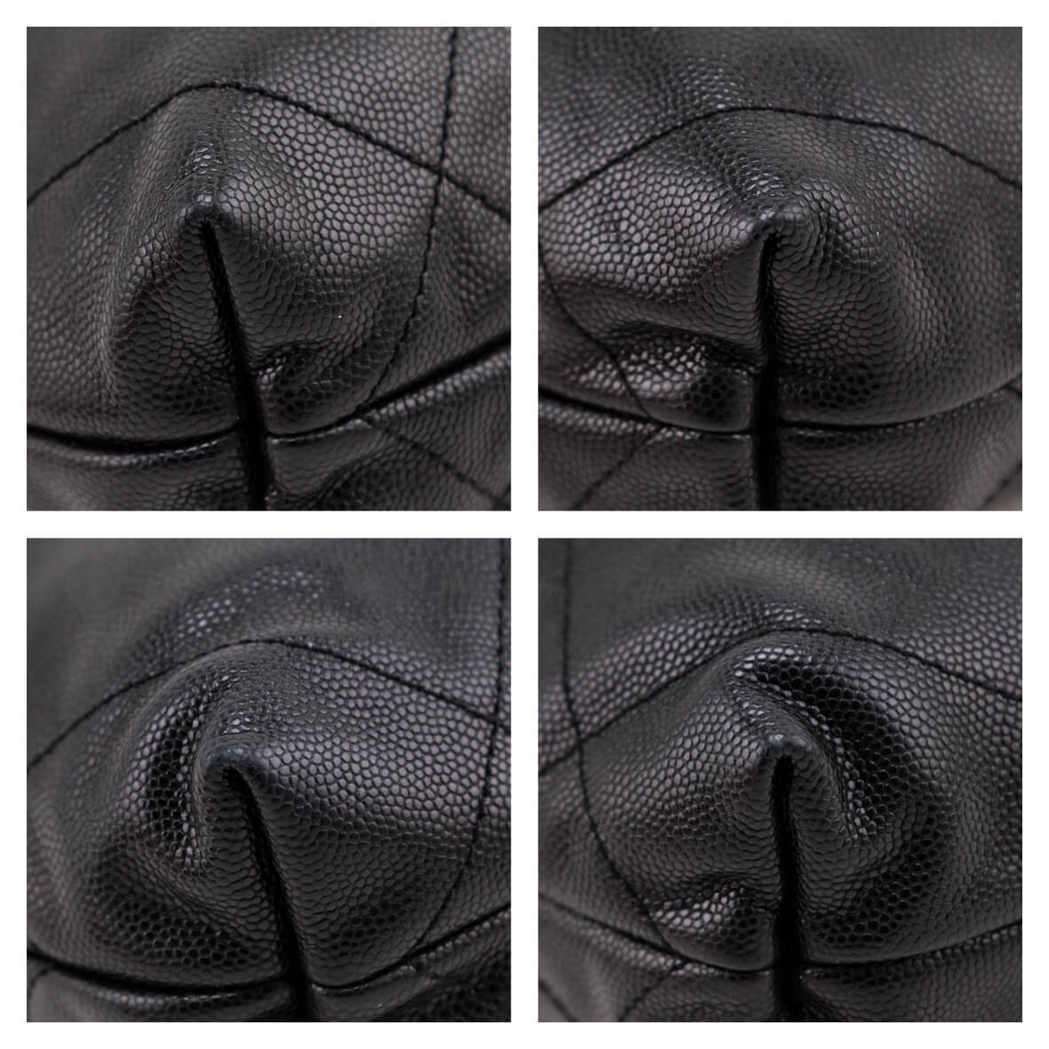 Chanel Black Shiny Caviar Quilted Monochrome Mini Chanel 22 - Love that Bag etc - Preowned Authentic Designer Handbags & Preloved Fashions