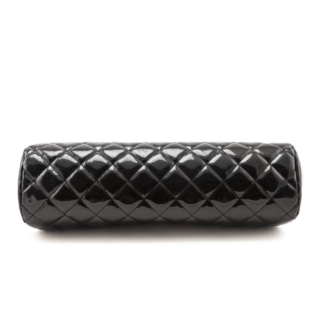 Chanel Black Striped Patent Quilted Timeless Clutch - Love that Bag etc - Preowned Authentic Designer Handbags & Preloved Fashions