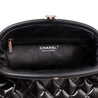 Chanel Black Striped Patent Quilted Timeless Clutch - Love that Bag etc - Preowned Authentic Designer Handbags & Preloved Fashions